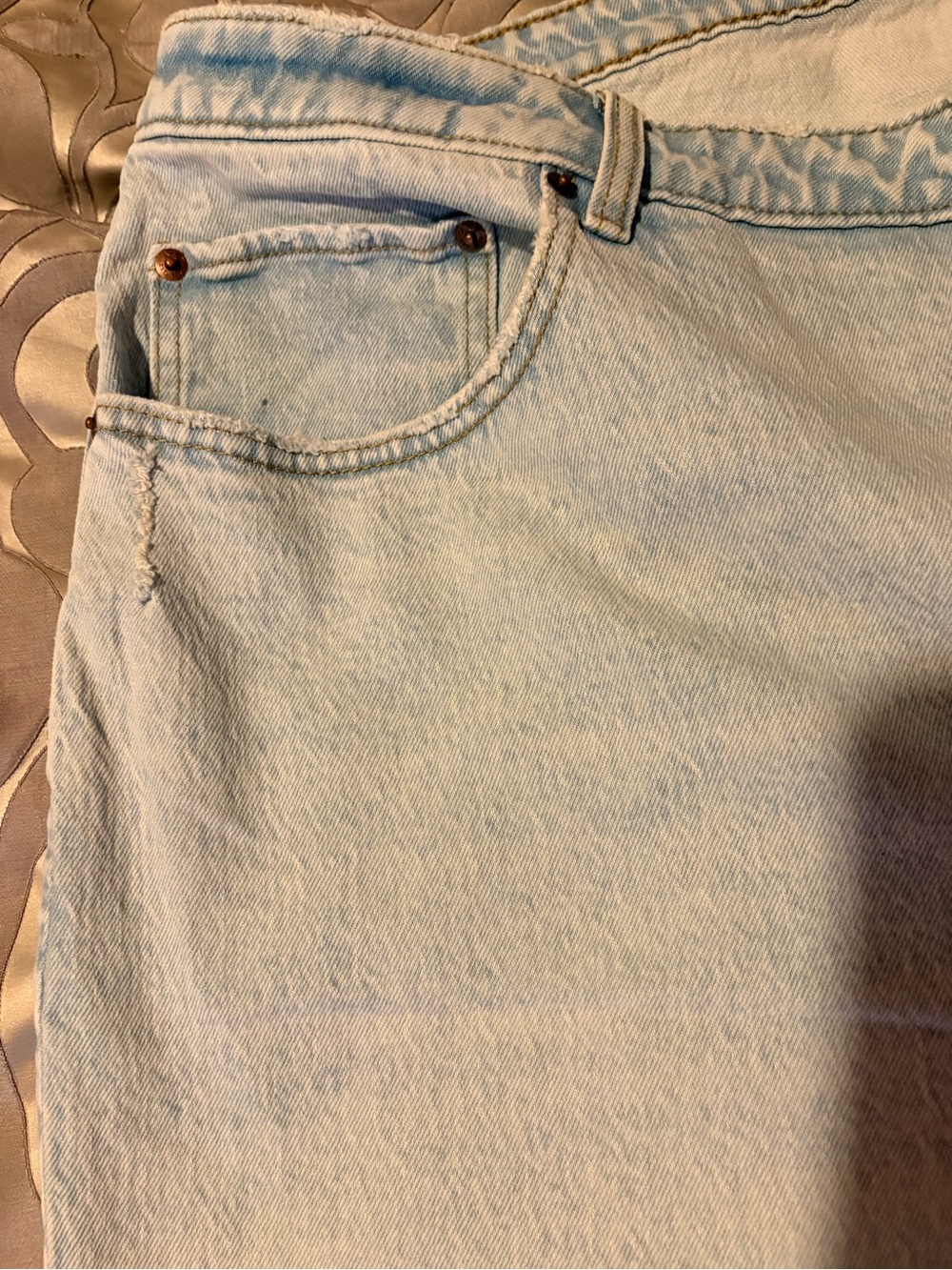 NWT 24w Tall Abercrombie & Fitch Light Blue High-Rise Straight Jeans curve love - Picture 12 of 14